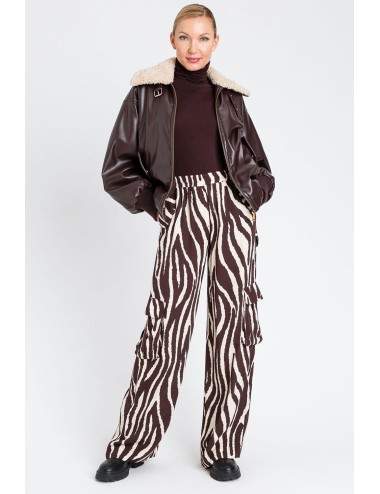 Twinset - pantalone zebra print 252li2scc 12668