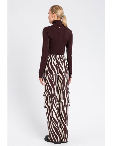 Twinset - pantalone zebra print 252li2scc 12668
