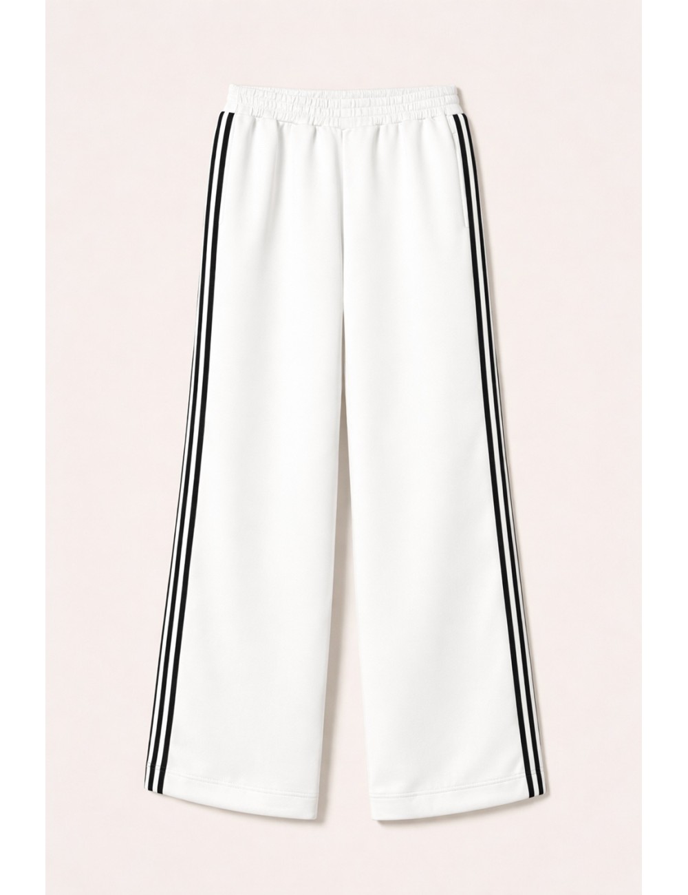 Twinset - pantaloni ampi in tessuto scuba 252ll2gdd 00526 off white