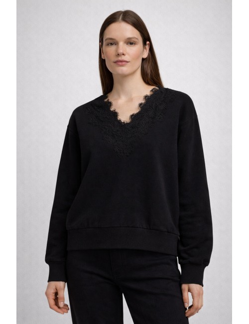 Ermanno scervino - maglia lana e cotone d474m301xbk 10104