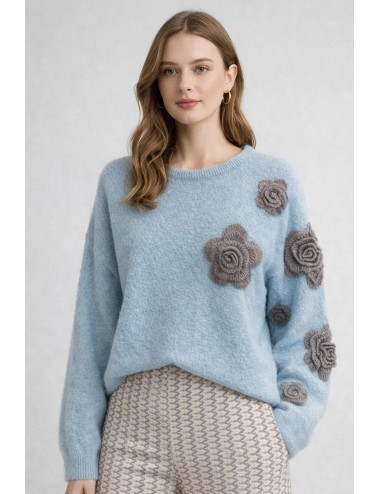 Pho firenze - maglia alpaca 4324016 angel ash