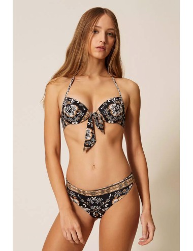 Twinset - bikini push up e slip st. foulard