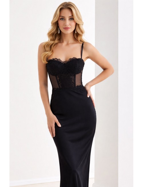 Ermanno scervino - abito decoltè d454q601tbw 95708 nero