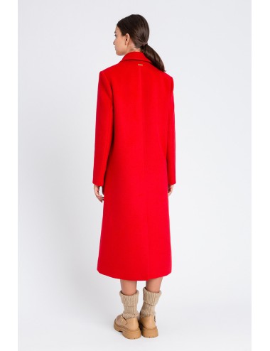 Twinset - cappotto lungo doppiopetto in panno 252li2bbb 12532 red carpet