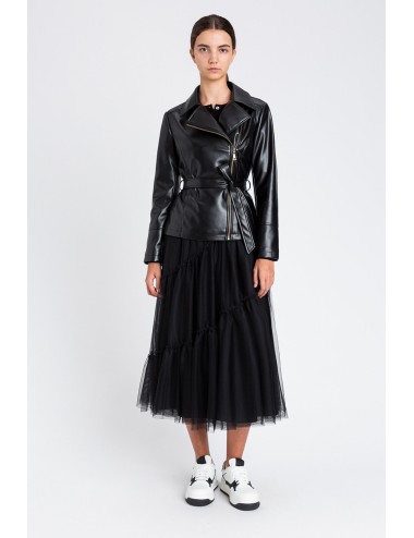 Twinset - chiodo nero 252li2fcc 00006