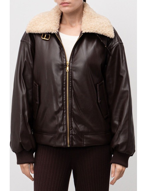 Twinset - bomber black chocolate 252li2fbb 11054