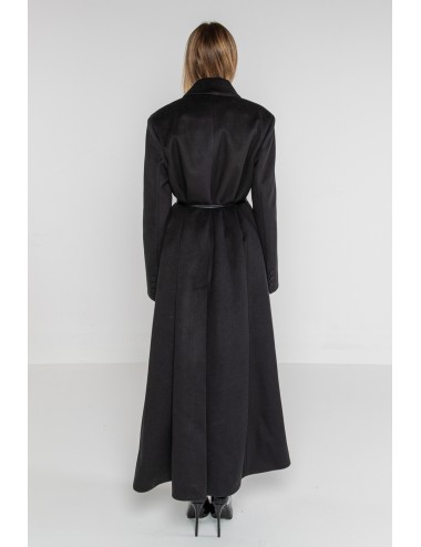 Lokita - cappotto lungo over doppiopetto 1194 lok07892 nero