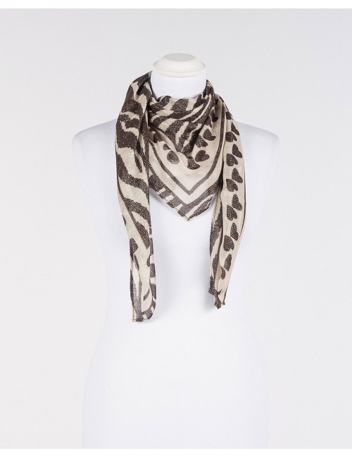 Twinset - kefia zebra print lurex 252li4bdd 12668