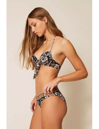 Twinset - bikini push up e slip st. foulard