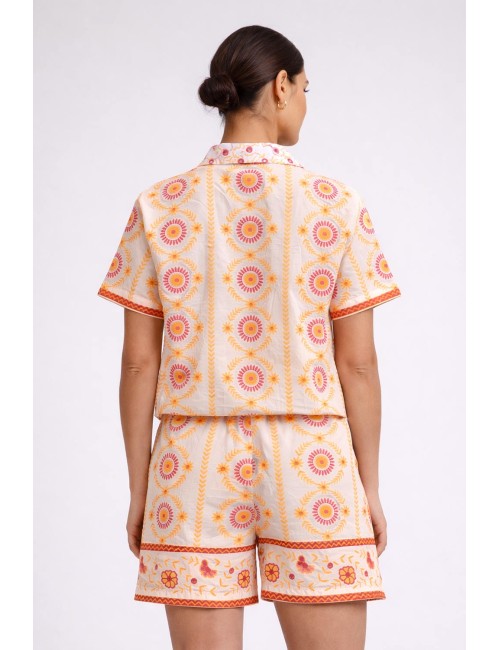 Twinset - bermuda stampa foulard