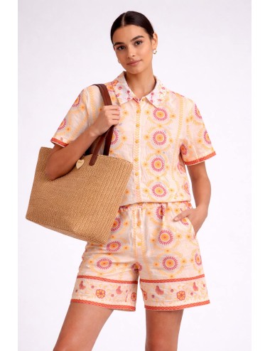 Twinset - bermuda stampa foulard