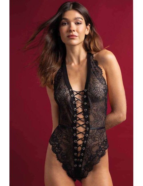 Admas - body perizoma con lacci  43607 nero
