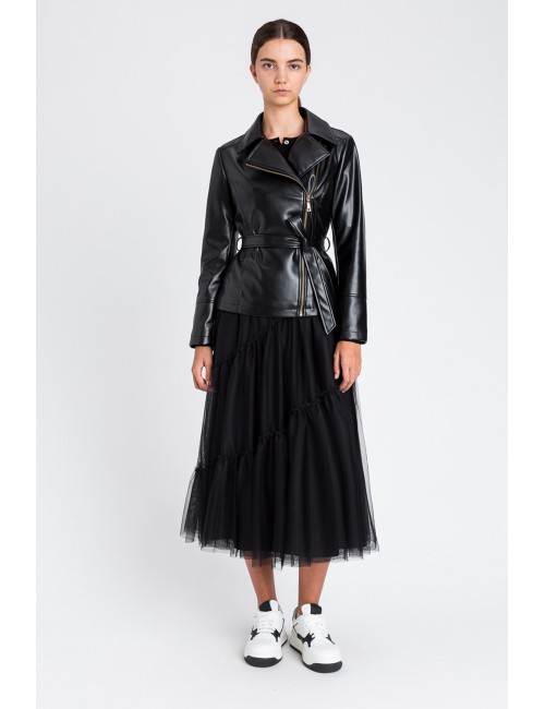 Twinset - chiodo nero 252li2fcc 00006