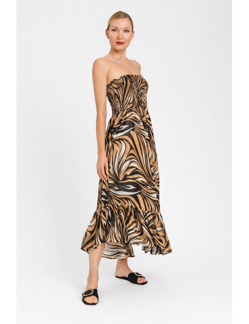 Twinset - abito gonna st. zebra