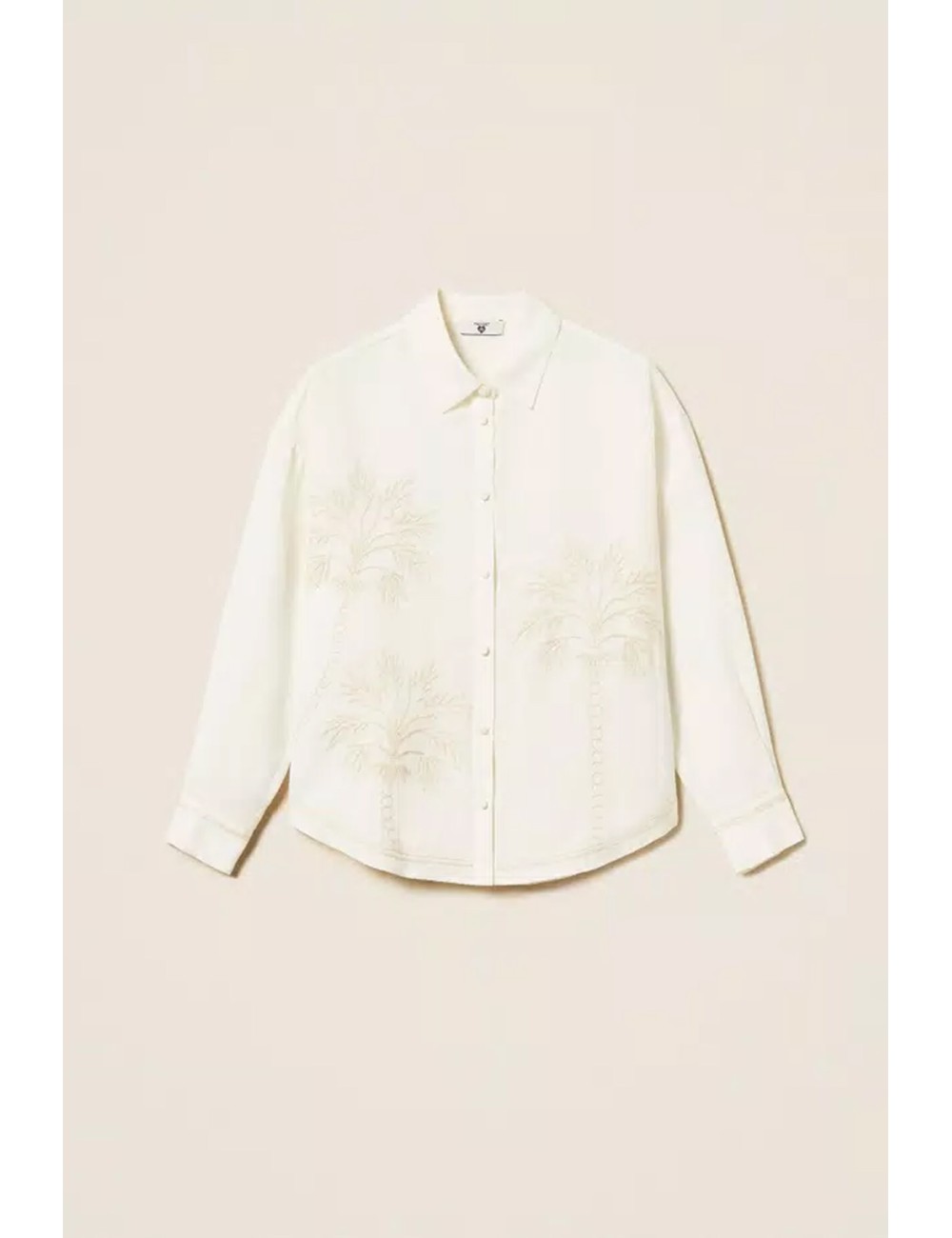 Twinset - camicia m/l con ricamo 261lm2maa 13584