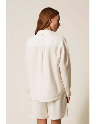 Twinset - camicia m/l con ricamo 261lm2maa 13584