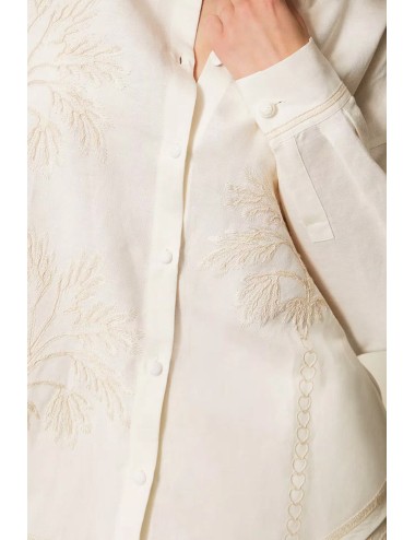 Twinset - camicia m/l con ricamo 261lm2maa 13584