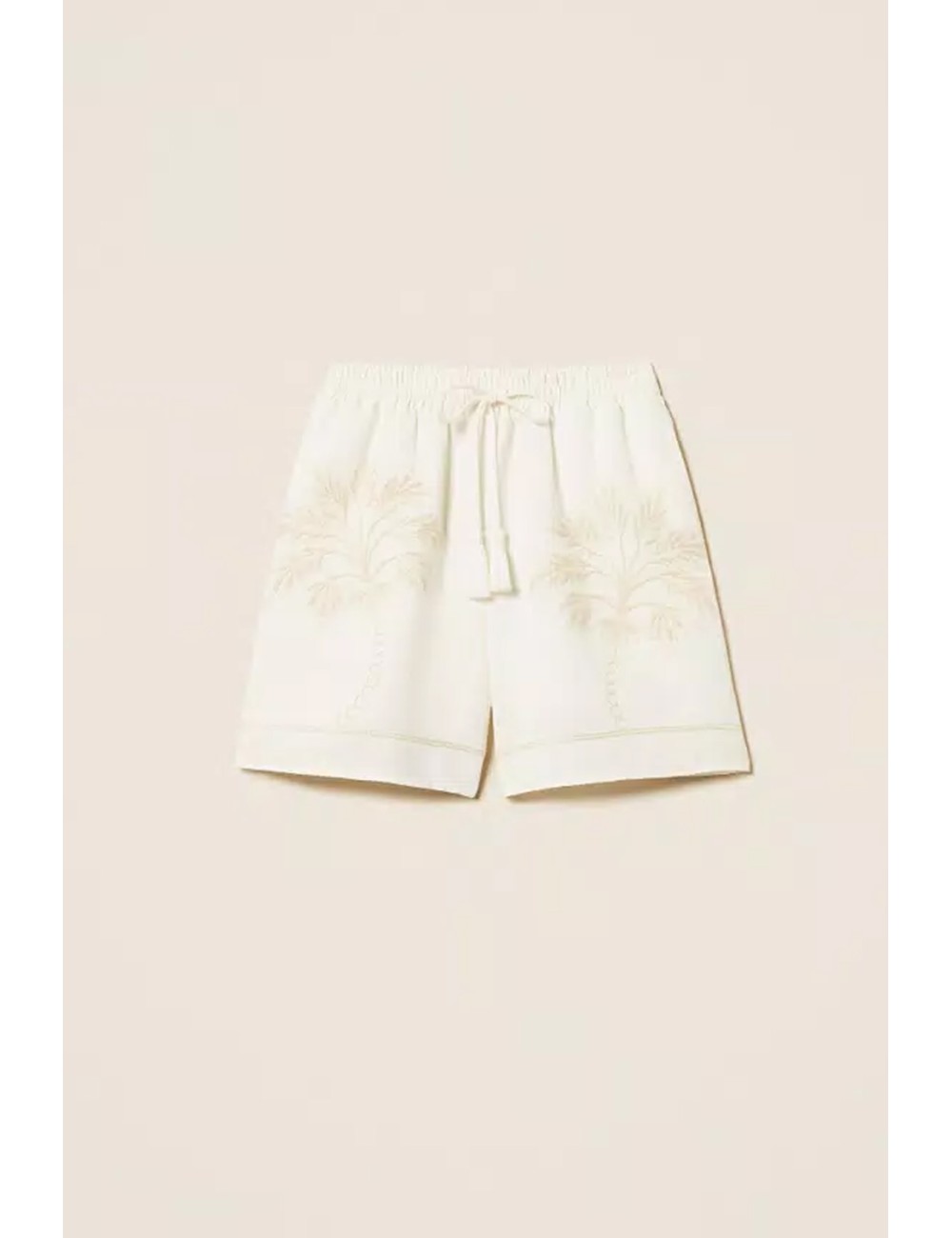 Twinset - bermuda con ricamo 261lm2mbb 13584