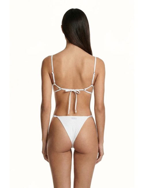 Mefui - bikini triangolo con slip regolabile mf26-sw0110wh