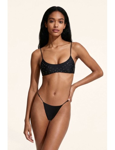 Mefui - bikini top fisso e slip fisso black mf26-sw0131bk
