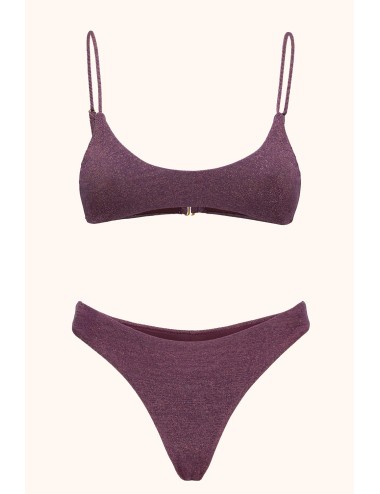 Mefui - bikini top fisso e slip fisso bordeaux mf26-sw0261-265bd