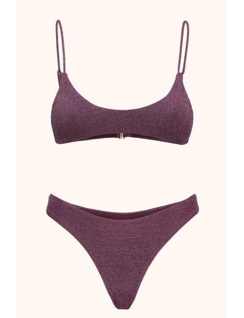 Mefui - bikini top fisso e slip fisso bordeaux mf26-sw0261-265bd