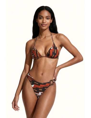 Mefui - bikini triangolo con slip fisso fantasia mf26-sw0410x21