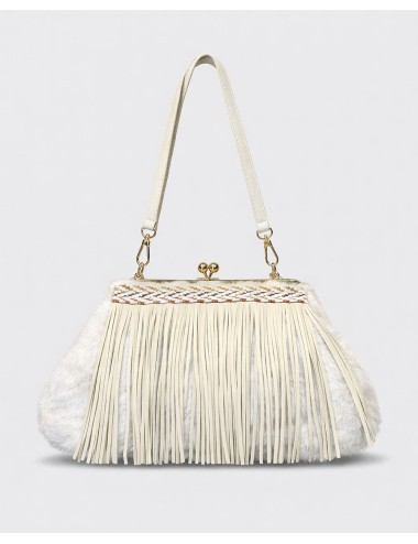 Pho firenze – borsa a mano con frange e dettagli intrecciati