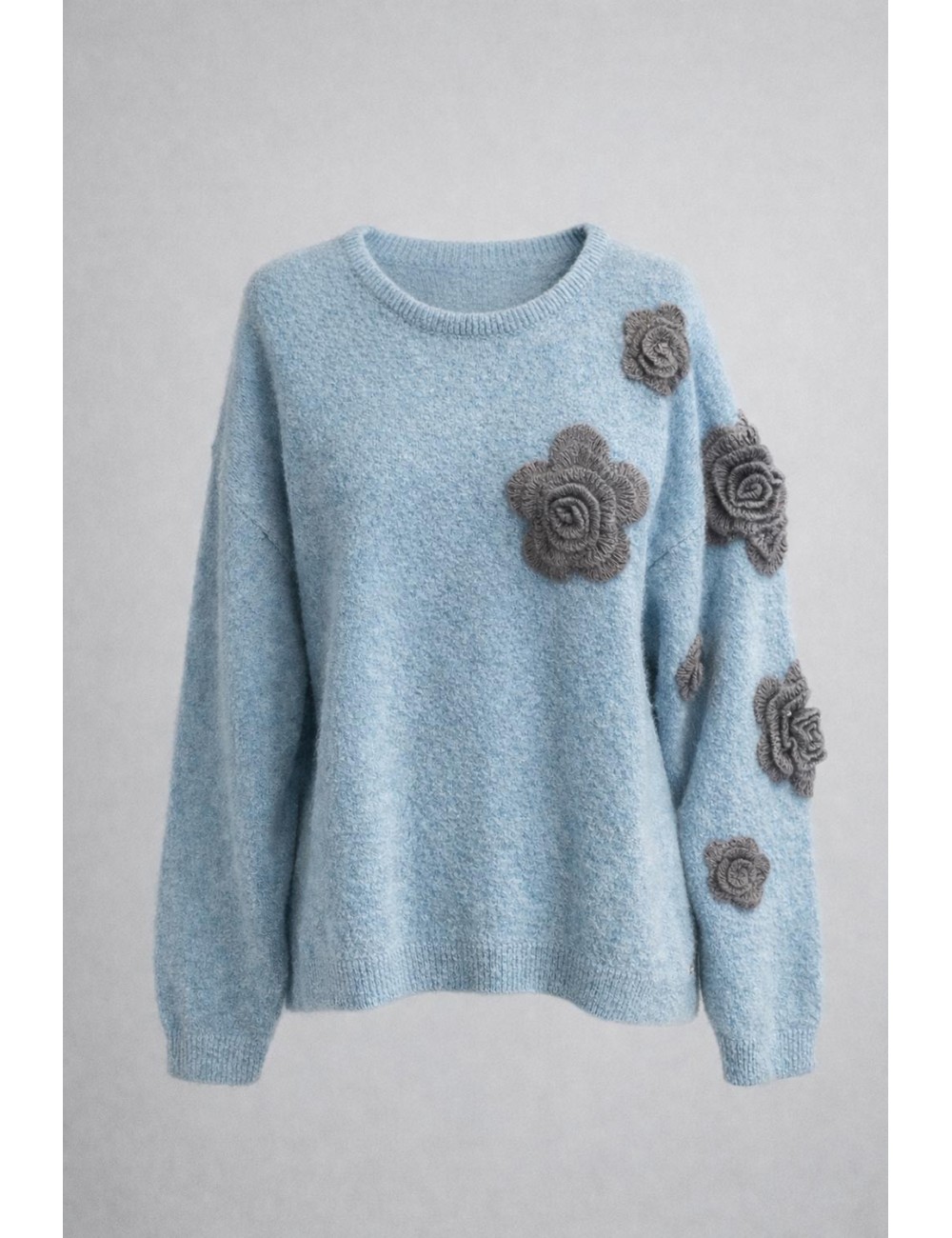 Pho firenze - maglia alpaca 4324016 angel ash