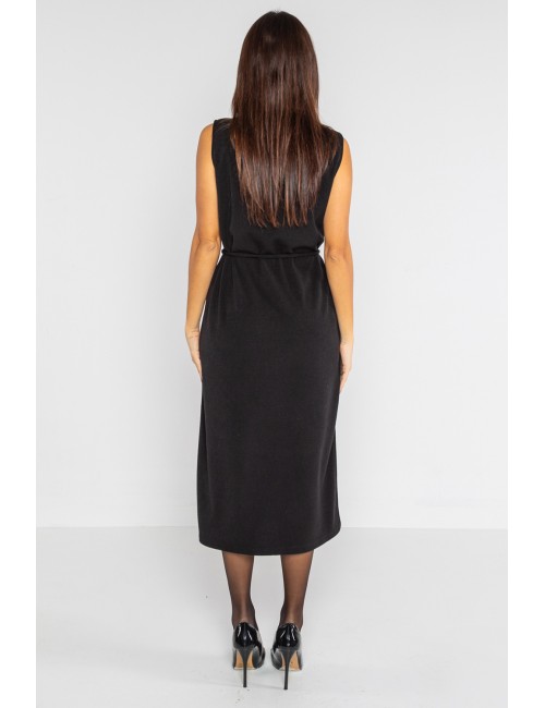 Lokita - abito longuette in maglia 1214 lok1885 nero