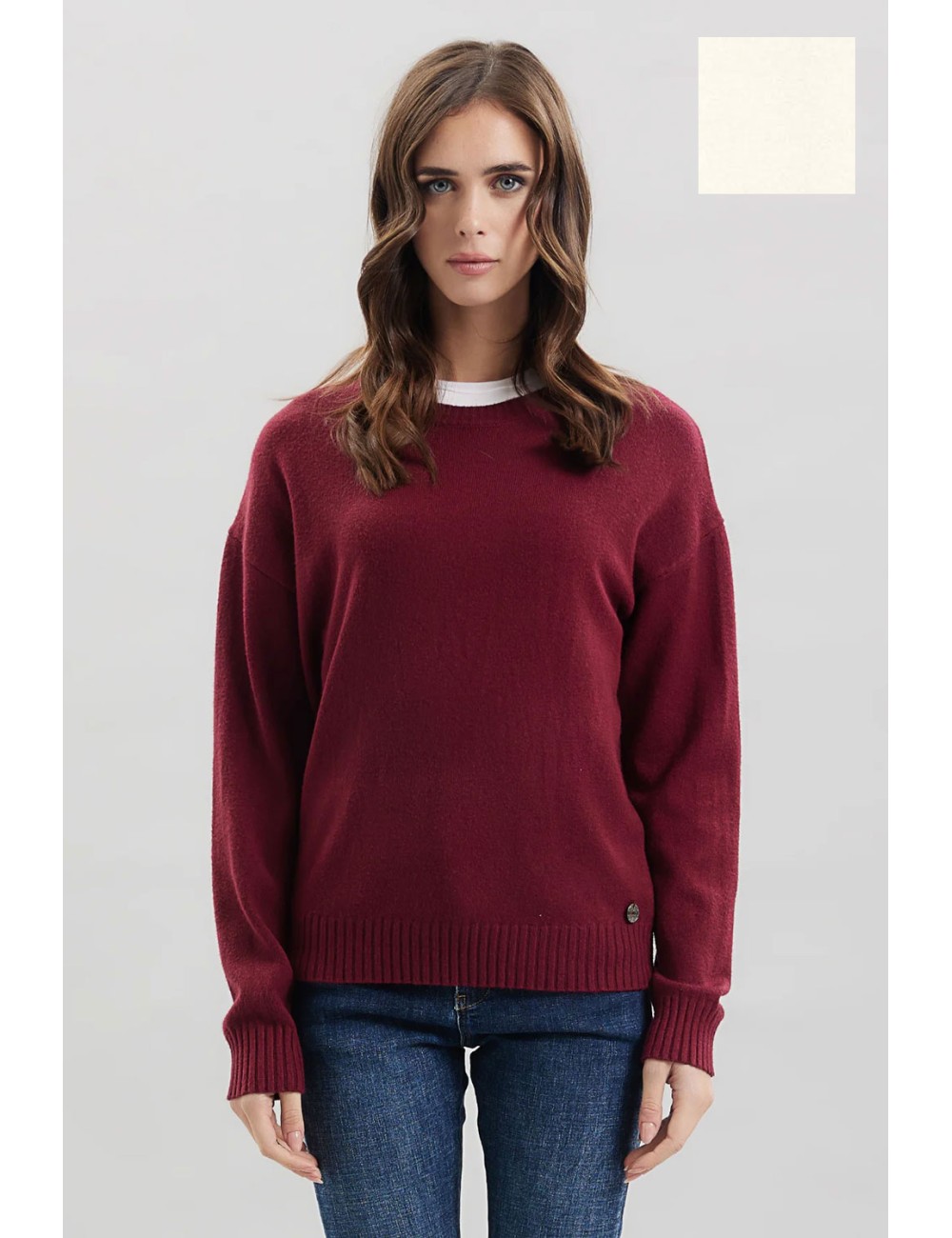 Take two - girocollo viscosa dt00314 panna