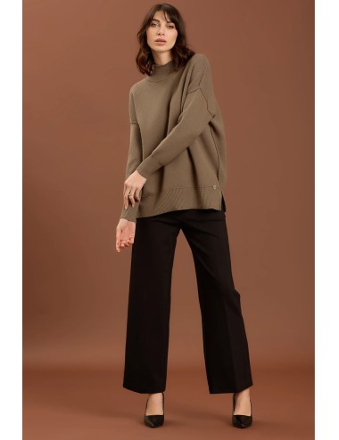 Take two - pantalone palazzo punto milano dt01199 moro