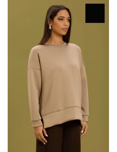 Take two - felpa con spacchetti laterali dt01304 nero