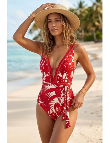 Maryan mehlhorn - costume intero cream rouge