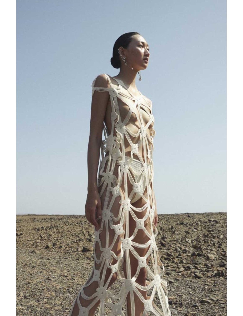 Christianzen - abito coprispalle imani off white +++