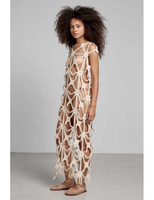 Christianzen - abito coprispalle imani off white +++