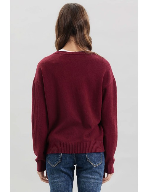 Take two - girocollo viscosa dt00314 borgogna