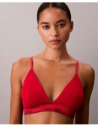 Ck - brassière leggermente foderata - icon cotton modal lv00qf8548-vmt