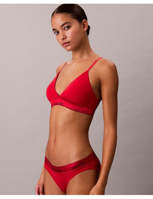 Ck - brassière leggermente foderata - icon cotton modal lv00qf8548-vmt