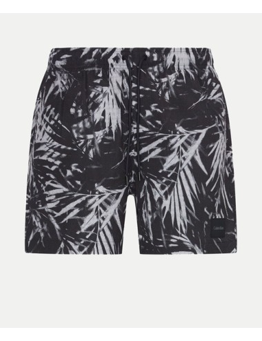 Pantaloncini da bagno con cordoncino medio - ck print km0km01005-0gu