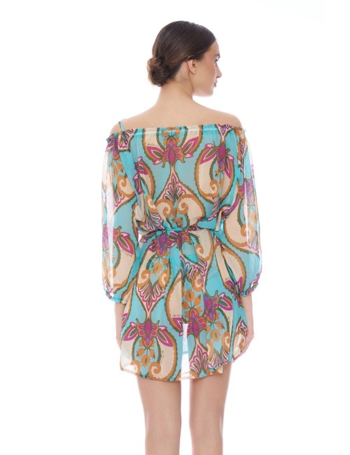 Miss bikini - abito corto scollo arricciato v6002d sila datu