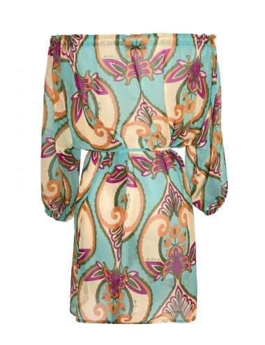 Miss bikini - abito corto scollo arricciato v6002d sila datu