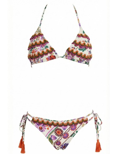 Miss bikini - bikini tirangolo con ricami v6060s w0636 flbi