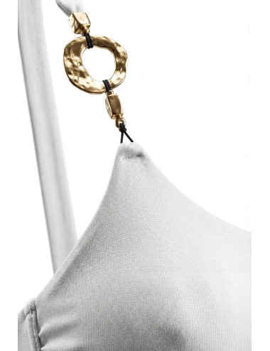 Miss bikini - bikini fascia monospalla accessorio oro v6136t-v6137b rodi unito robi