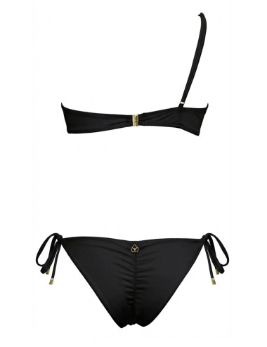 Miss bikini - bikini fascia monospalla accessorio oro v6136t-v6137b rodi unito ropr