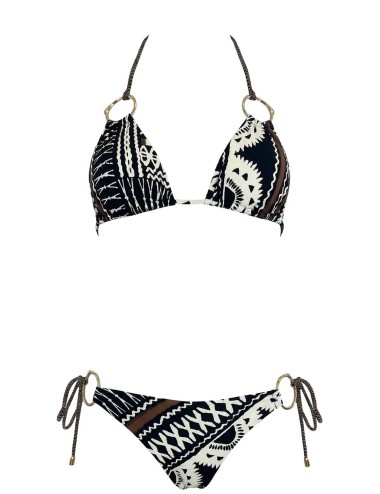 Miss bikini - bikini triangolo anelli irregolari v6117t-v6118b w0636 etne