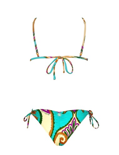 Miss bikini - bikini triangolo damascato con cristalli  v6031s w0636 datu