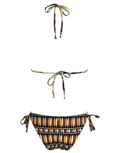 Miss bikini - bikini triangolo con pietre colorate v6034t-v6035b w0636 dagr