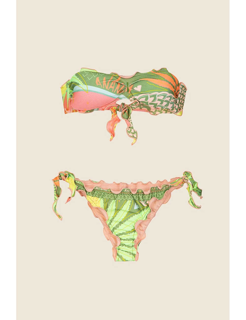 Effek - bikini fascia con slip regolabile fantasia  fk25-2233x14