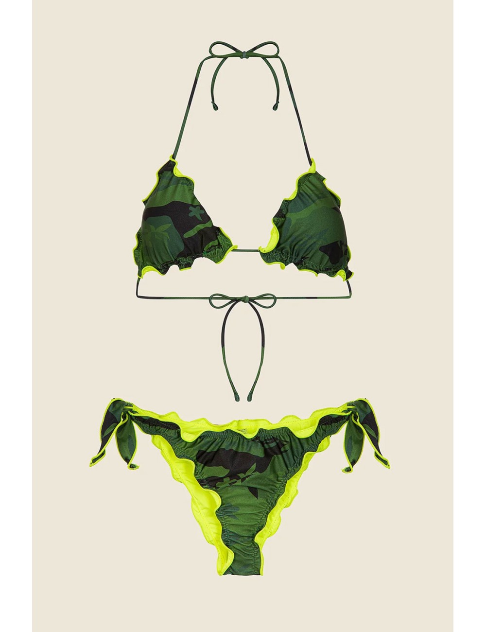 Effek - bikini triangolo con slip regolabile fantasia fk25-0520x22